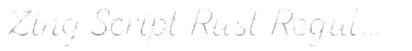 Zing Script Rust Regular Fill Line Diagonals